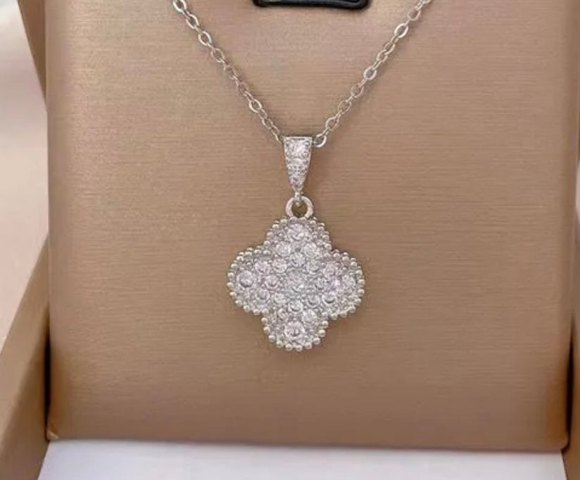 Bling Clover Necklace