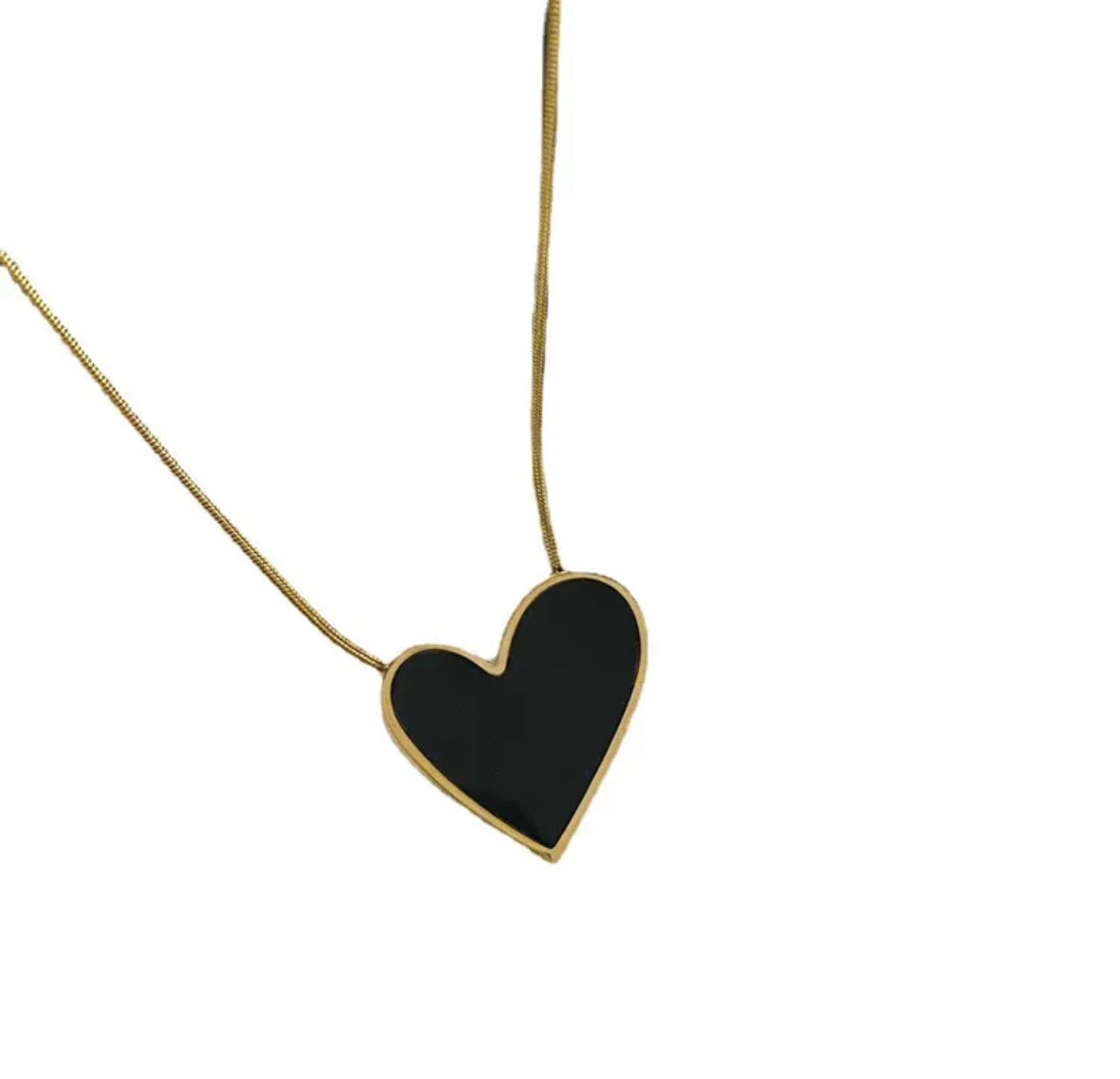 Black Heart Necklace